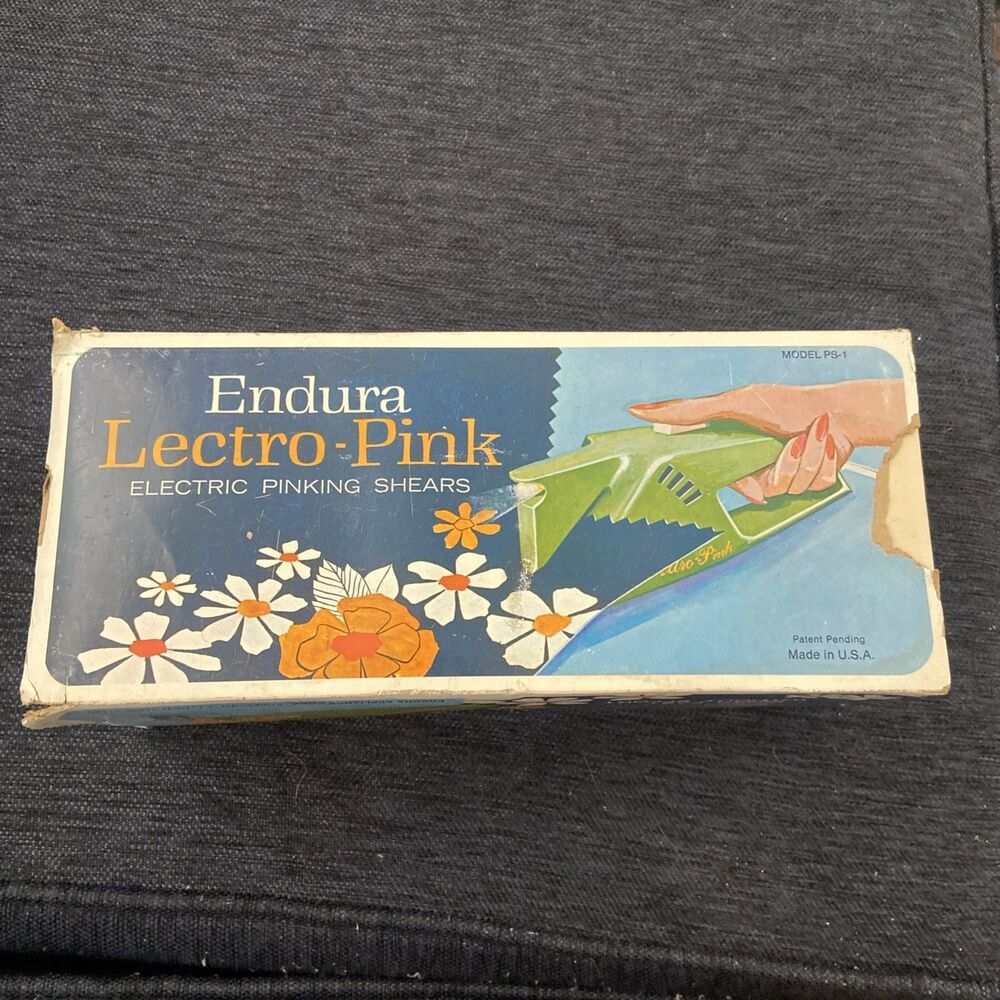 Vintage Endura Lectro-Pink Electric Pinking Shears Model PS-1 Beautiful Shape